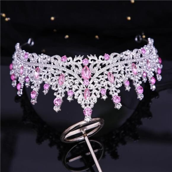 Crystal Crowns and Tiaras Headband Pink - Picture 6 of 6